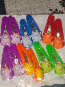 Cute Monster Hair Clips (Set of 10)