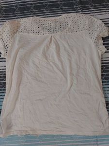 Eyelet Lace Short Sleeve Top