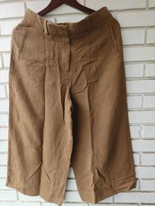 Stylish Brown Culottes - Women's Pants