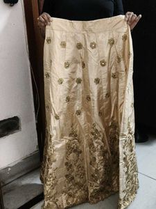 Elegant Gold Embroidered lehenga choli