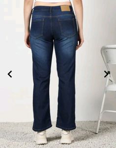 Women's Full Length Rhinestone Mid wash Jeans