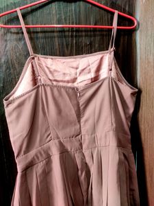 Brown Jumpsuit With straps