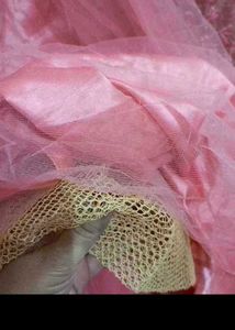 bust 38 Peach Embellished Gown