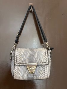 Snakeskin Print Shoulder Bag