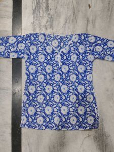 Blue Floral Print Kurta💙