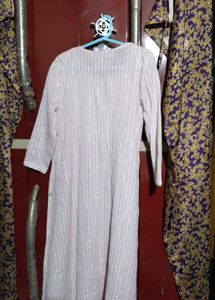 Elegant Striped Kurta Dress
