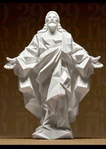 Geometric Religious Figure Sculpture 3d prin