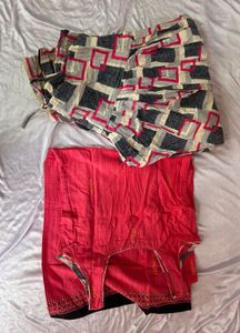 Women’s Pink Patiala Suit Set | Size M | Good