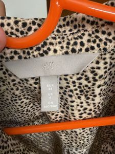 Leopard Print Long Sleeve Blouse