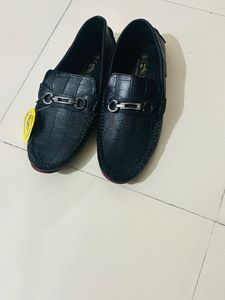 ALBERTO TORRES  Size UK 9 Man Black Casual Loafar
