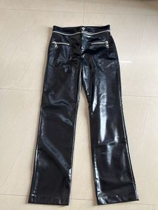 Black Faux Leather Pants