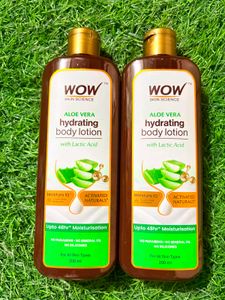 WOW  Aloe Vera Hydrating Body Lotion pack of 2