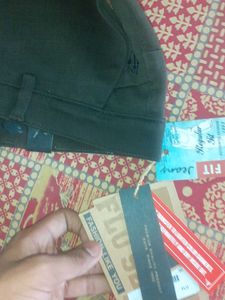 Men's Dark Trousers ocean green