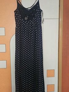 Navy Maxi Slip Dress