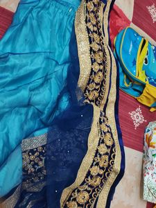 Designer Teal Blue Lehenga Choli