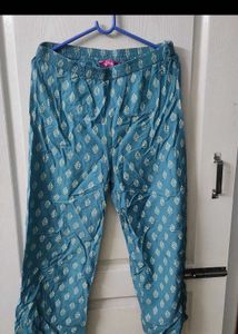 Blue Floral Print Kurta Set
