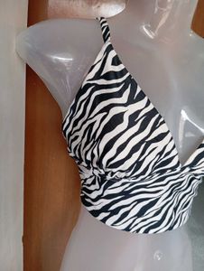 Zebra Print Crop Top