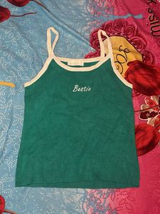 Green 'Bestie' Tank Top