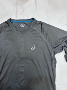 ASICS Long Sleeve Running T-Shirt Grey | Quick Dry