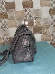 Stylish Dark Grey Chain Sling Bag