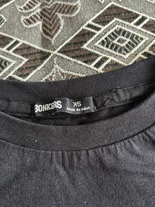Black T-Shirt with Pink "Bankers" Logo