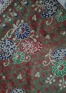 Embroidered Saree Multi color