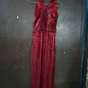 Sparkling Red Maxi Dress
