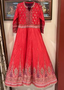 W for Wishful Red mughal Gown size S