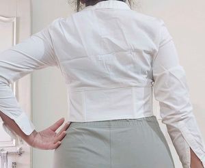 Corset Crop Shirt Top