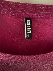 Sparkling Pink Long Sleeve Top