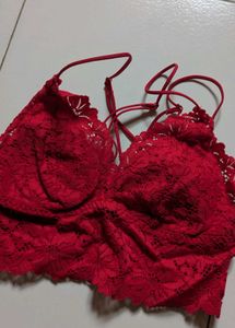 Red Lace Bralette