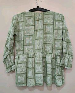 Girly Fluorescent Color Top With Sequin Work
