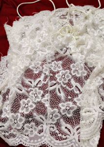 White Lace Corset Cami top