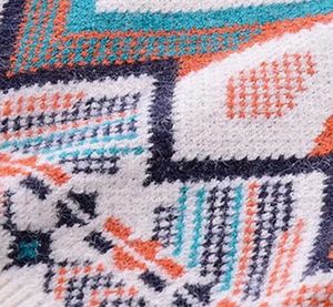 Boho Geometric Print Sweater