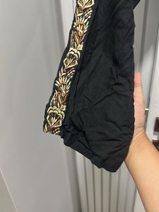 Embroidered Black Palazzos Waist- 30 Strechable