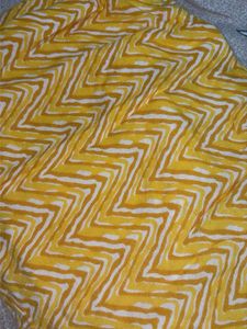 Stylish Yellow Zigzag Print Kurta
