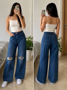 dark blue ripped denim💕