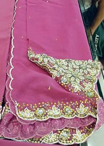 Embellished Pink Kurta Set