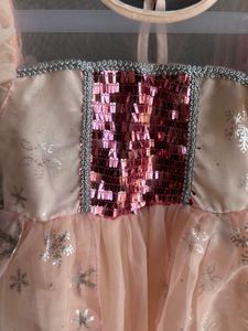 Sparkly Pink Snowflake Dress