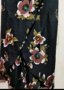 Black Dress Floral Print For 30 Bust