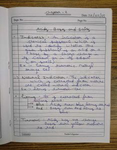 CBSE Class 10 Chemistry Handwritten Notes All Chap