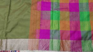 Elegant Green &amp; Multicolor Saree