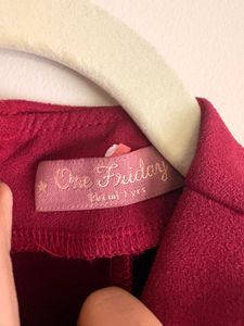 Elegant Red Dress for Girls