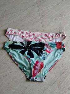 M&S High Leg Bikini Bottoms - Set of 2
