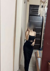 Sleek Black Spaghetti Strap Midi Dress