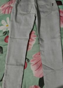 Cute Embroidered Grey Jeans
