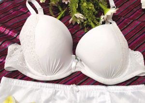 Elegant White Bra and high waist shaper