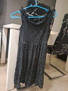 Midnight Polka Charm Dress
