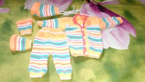 2 Baby Swaters Full Set Different Colours Same Siz