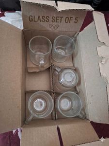 🍷 Luxury Glass For Coffee Set Of 5! Sale